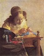 The Lacemaker Jan Vermeer